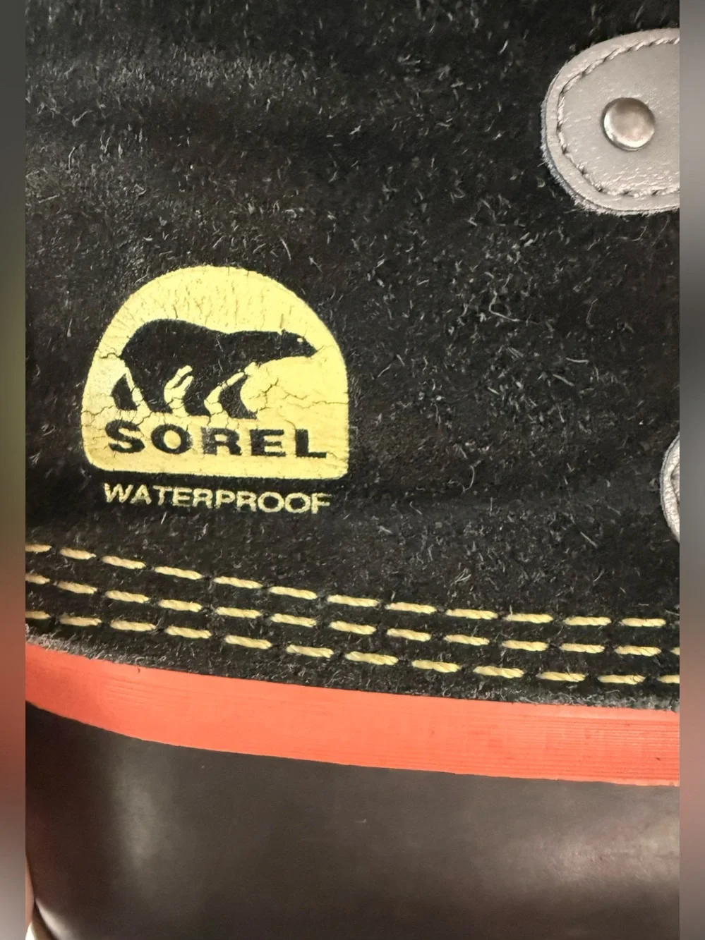 Sorel removable lining faux fur/ suede boots- waterproof. Men's 5, women's 7